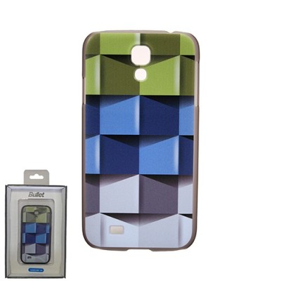 Bullet Samsung Galaxy S4 i9505, i9500 cieta silikona futrālis - Cubes (Kubi) / Vacins.lv