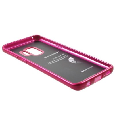 Samsung Galaxy S9 (G960) Mercury tumši rozs cieta silikona (TPU) apvalks / vacins.lv