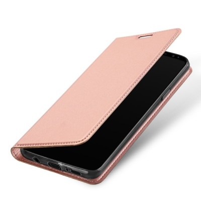 „Dux Ducis“ Skin серии Samsung Galaxy S9 (G960) розовый кожаный чехол-книжка | Vacins.lv