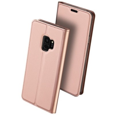 „Dux Ducis“ Skin серии Samsung Galaxy S9 (G960) розовый кожаный чехол-книжка | Vacins.lv