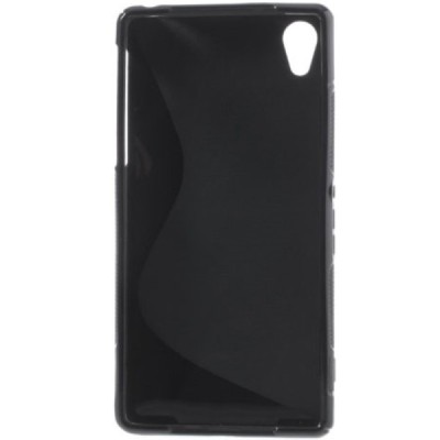 Sony Xperia Z2 (D6503, D6502, D6543) „S-Line“ cieta silikona (TPU) melns apvalks / vacins.lv