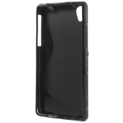 Sony Xperia Z2 (D6503, D6502, D6543) „S-Line“ cieta silikona (TPU) melns apvalks / vacins.lv