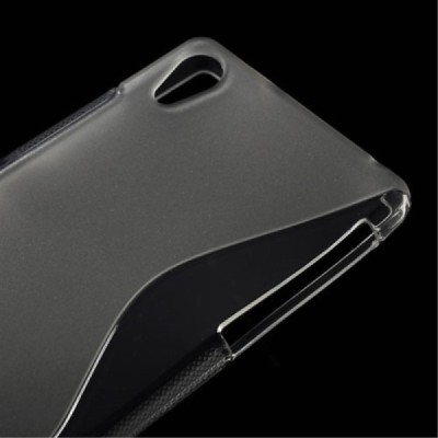 Sony Xperia Z2 (D6503, D6502, D6543) „S-Line“ прозрачный твердый силиконовый чехол из TPU | Vacins.lv