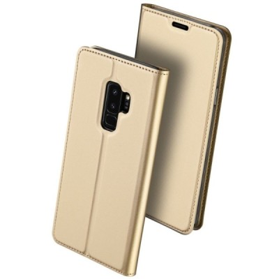 „Dux Ducis“ Skin серии Samsung Galaxy S9+ (G965) золотой кожаный чехол-книжка | Vacins.lv