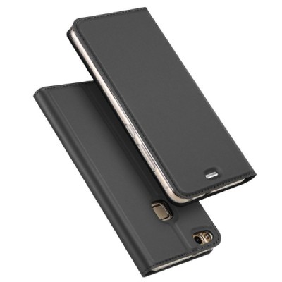 „Dux Ducis“ Skin серии Huawei P10 Lite чёрный кожаный чехол-книжка | Vacins.lv