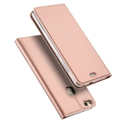 „Dux Ducis“ Skin серии Huawei P10 Lite розовый кожаный чехол-книжка | Vacins.lv