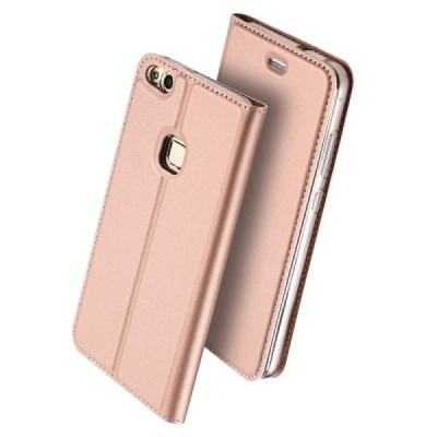 „Dux Ducis“ Skin серии Huawei P10 Lite розовый кожаный чехол-книжка | Vacins.lv