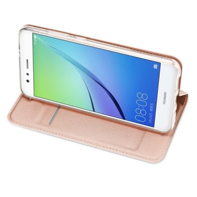„Dux Ducis“ Skin серии Huawei P10 Lite розовый кожаный чехол-книжка | Vacins.lv