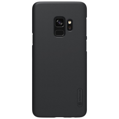 Samsung Galaxy S9 (G960) Nillkin Frosted Shield черный пластиковый чехол | Vacins.lv