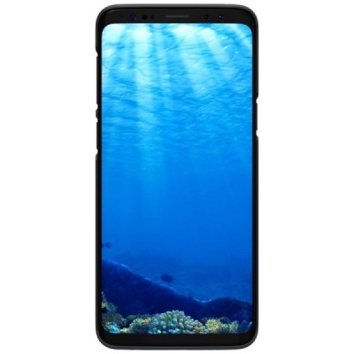 Samsung Galaxy S9 (G960) Nillkin Frosted Shield черный пластиковый чехол | Vacins.lv