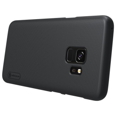 Samsung Galaxy S9 (G960) Nillkin Frosted Shield черный пластиковый чехол | Vacins.lv