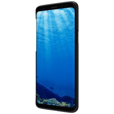 Samsung Galaxy S9 (G960) Nillkin Frosted Shield черный пластиковый чехол | Vacins.lv