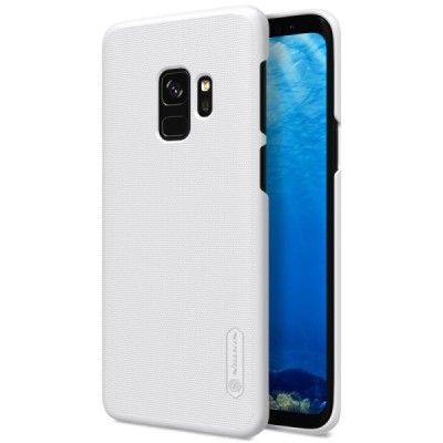 Samsung Galaxy S9 (G960) Nillkin Frosted Shield balts plastmasas apvalks + ekrāna aizsargplēve / Vacins.lv