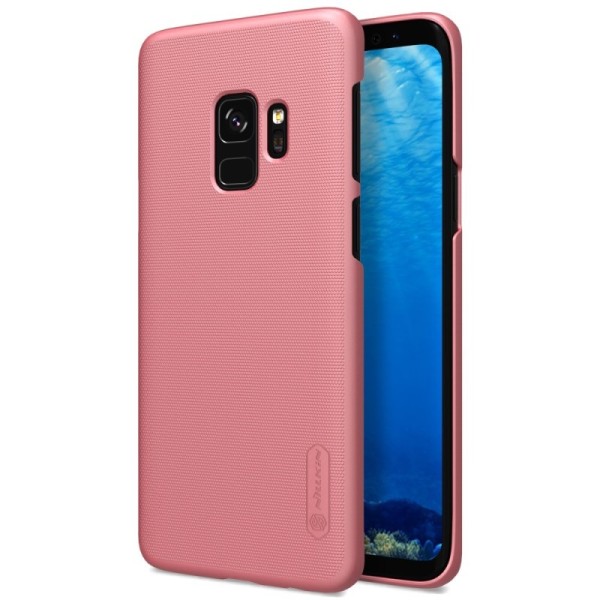 „Nillkin“ Frosted Shield чехол - розовый + защитная пленка для экрана (Galaxy S9)
