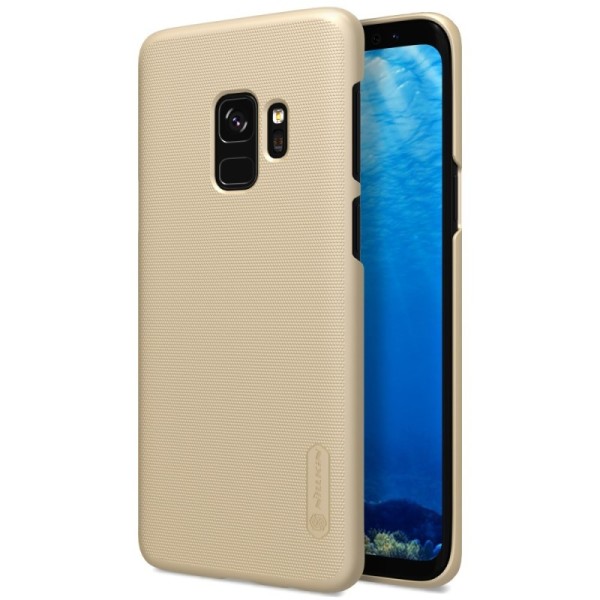 „Nillkin“ Frosted Shield чехол - золотой + защитная пленка для экрана (Galaxy S9)