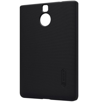 BlackBerry Passport Silver Edition Nillkin Frosted Shield чёрный пластиковый чехол + защитная пленка для экрана | Vacins.lv