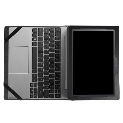 Lenovo IdeaTab MIIX 320 10.1 открываемый чёрный кожаный чехол-книжка (складной) | Vacins.lv