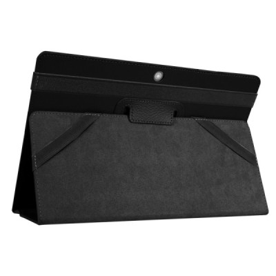 Lenovo IdeaTab MIIX 320 10.1 открываемый чёрный кожаный чехол-книжка (складной) | Vacins.lv