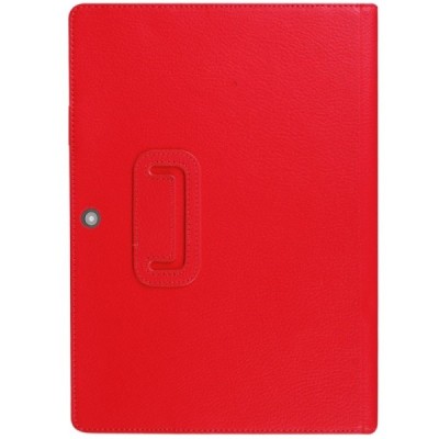 Lenovo IdeaTab MIIX 320 10.1 открываемый красный кожаный чехол-книжка (складной) | Vacins.lv