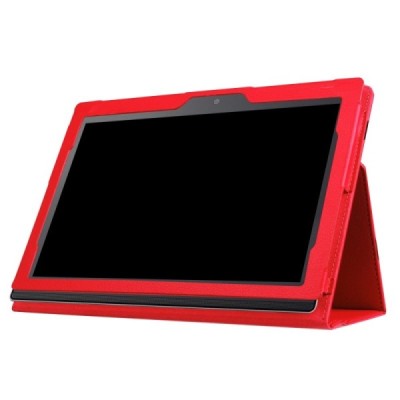 Lenovo IdeaTab MIIX 320 10.1 открываемый красный кожаный чехол-книжка (складной) | Vacins.lv