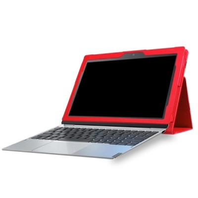 Lenovo IdeaTab MIIX 320 10.1 открываемый красный кожаный чехол-книжка (складной) | Vacins.lv