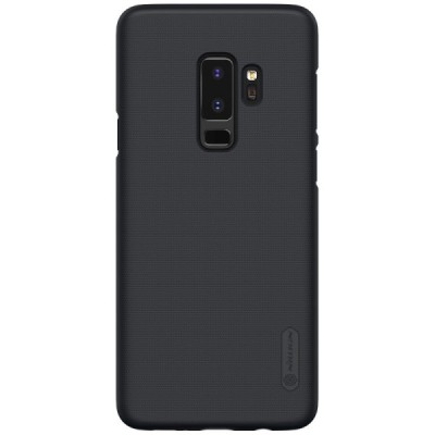 Samsung Galaxy S9+ (G965) Nillkin Frosted Shield черный пластиковый чехол | Vacins.lv