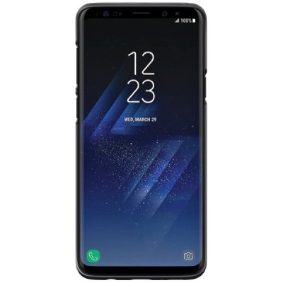 Samsung Galaxy S9+ (G965) Nillkin Frosted Shield черный пластиковый чехол | Vacins.lv