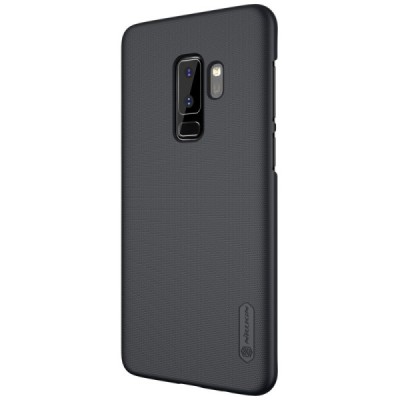 Samsung Galaxy S9+ (G965) Nillkin Frosted Shield черный пластиковый чехол | Vacins.lv