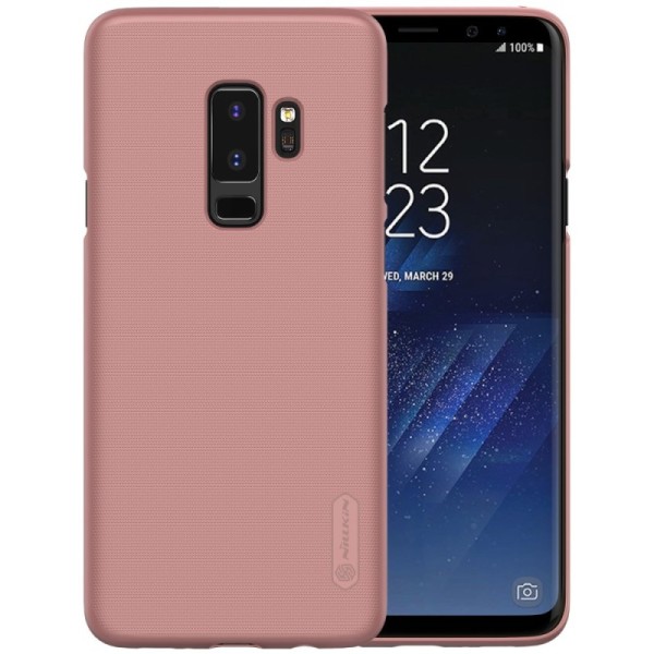 „Nillkin“ Frosted Shield чехол - розовый + защитная пленка для экрана (Galaxy S9+)