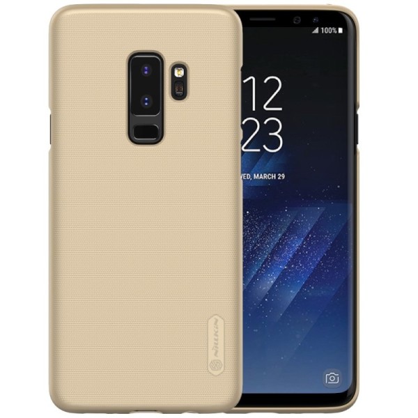 „Nillkin“ Frosted Shield чехол - золотой + защитная пленка для экрана (Galaxy S9+)