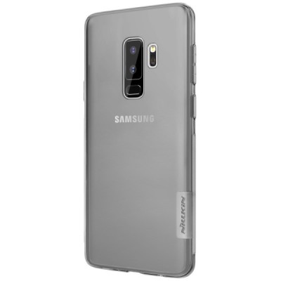 Samsung Galaxy S9+ (G965) Nillkin Nature тонкий прозрачный, серый силиконовый чехол (TPU) | Vacins.lv