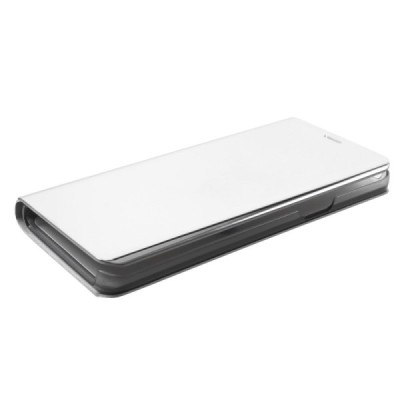 Samsung Galaxy S9 (G960) plastmasas atvērams sudrabs ādas maciņš / Vacins.lv