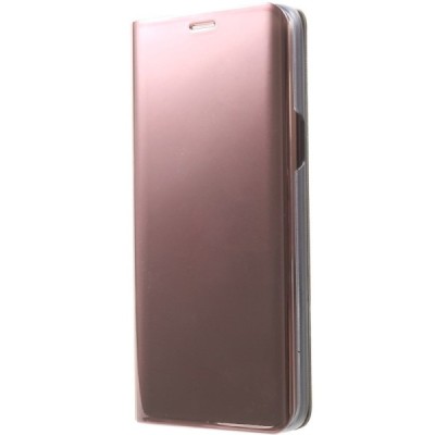 Samsung Galaxy S9 (G960) plastmasas atvērams rozs ādas maciņš / Vacins.lv