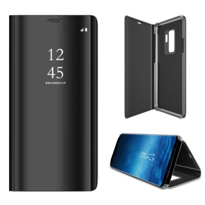 Samsung Galaxy S9+ (G965) открываемый чёрный пластиковый чехол-книжка | Vacins.lv