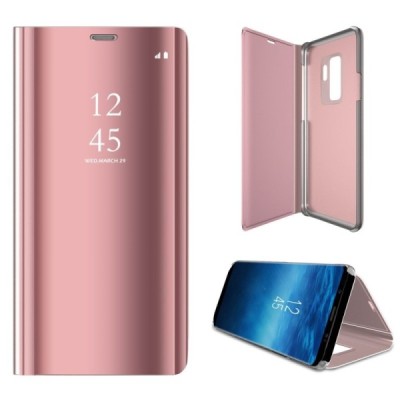 Samsung Galaxy S9+ (G965) открываемый розовый пластиковый чехол-книжка | Vacins.lv