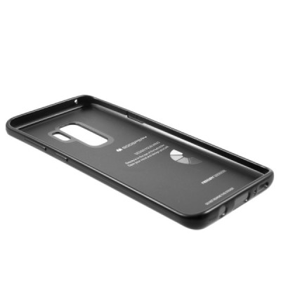 Samsung Galaxy S9+ (G965) Mercury твердый силиконовый чехол (TPU) - чёрный | Vacins.lv