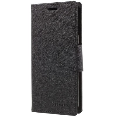 „Mercury“ Fancy Samsung Galaxy S9 (G960) чёрный кожаный чехол-книжка | Vacins.lv