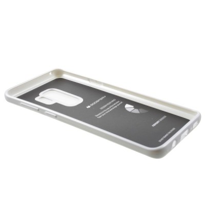 Samsung Galaxy S9+ (G965) Mercury твердый силиконовый чехол (TPU) - серебристый | Vacins.lv