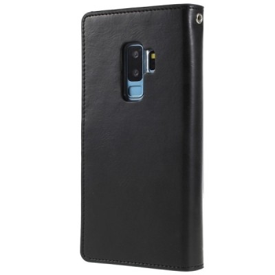 „Mercury“ Bravo Diary Samsung Galaxy S9+ (G965) чёрный кожаный чехол | Vacins.lv