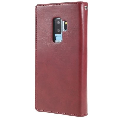 „Mercury“ Bravo Diary Samsung Galaxy S9+ (G965) бордовый кожаный чехол | Vacins.lv