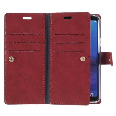„Mercury“ Bravo Diary Samsung Galaxy S9+ (G965) бордовый кожаный чехол | Vacins.lv