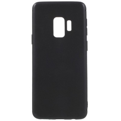 Samsung Galaxy S9 (G960) cieta silikona (TPU) melns apvalks / vacins.lv