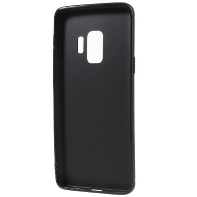 Samsung Galaxy S9 (G960) cieta silikona (TPU) melns apvalks / vacins.lv