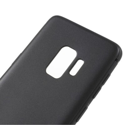 Samsung Galaxy S9 (G960) cieta silikona (TPU) melns apvalks / vacins.lv