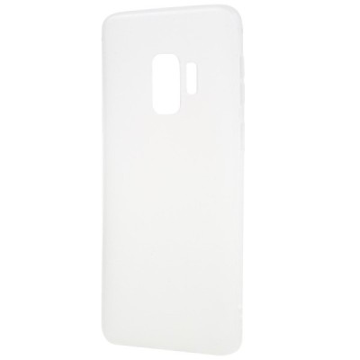 Samsung Galaxy S9 (G960) твердый силиконовый (TPU) чехол белый, матовый | Vacins.lv