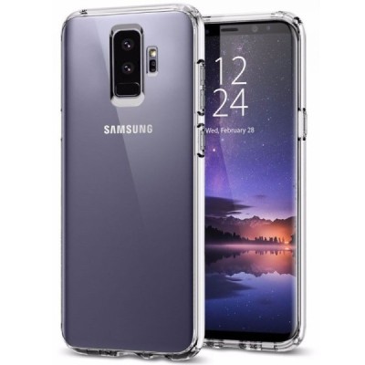 Samsung Galaxy S9+ (G965) твердый силиконовый (TPU) чехол прозрачный | Vacins.lv