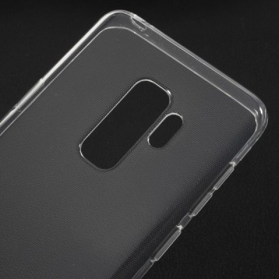 Samsung Galaxy S9+ (G965) твердый силиконовый (TPU) чехол прозрачный | Vacins.lv