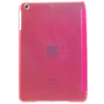 Apple iPad Mini 1 / 2 / 3 открываемый розовый кожаный чехол-книжка (складной) | Vacins.lv