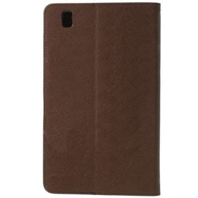„Mercury“ Fancy Samsung Galaxy Tab Pro 8.4 (T320) brūns ādas maciņš / Vacins.lv