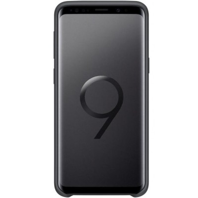 Samsung Galaxy S9 (G960) „Samsung“ Silicone Cover твердый силиконовый чехол чёрного цвета | Vacins.lv